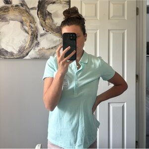 NWT Croft & Barrow Blue Polo